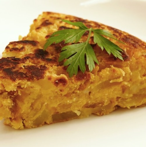 Tortilla de Patatas sin Huevos (Vegana)
