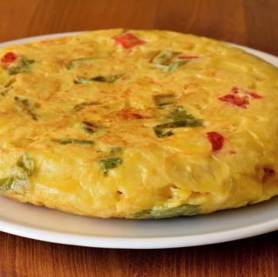 Tortilla de Patatas y Pimientos