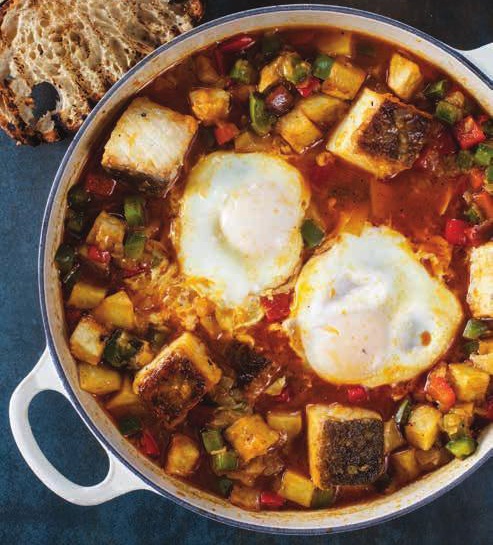 Bacalao con papas a la limeña