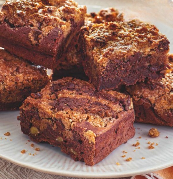 Brownie con cookies